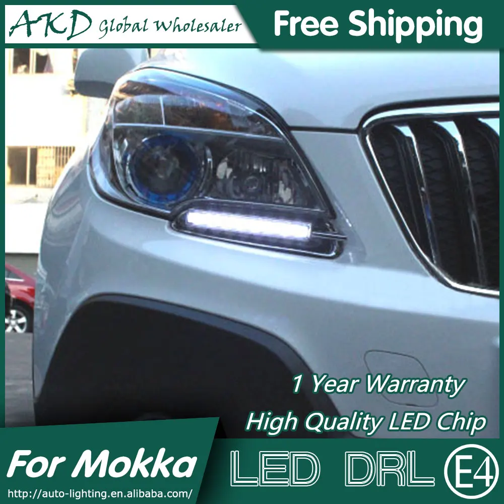 

AKD Car Styling for Opel Mokka LED DRL 2014-2015 Mokka DRL Daytime Running Light Fog Light Signal Parking Accessories