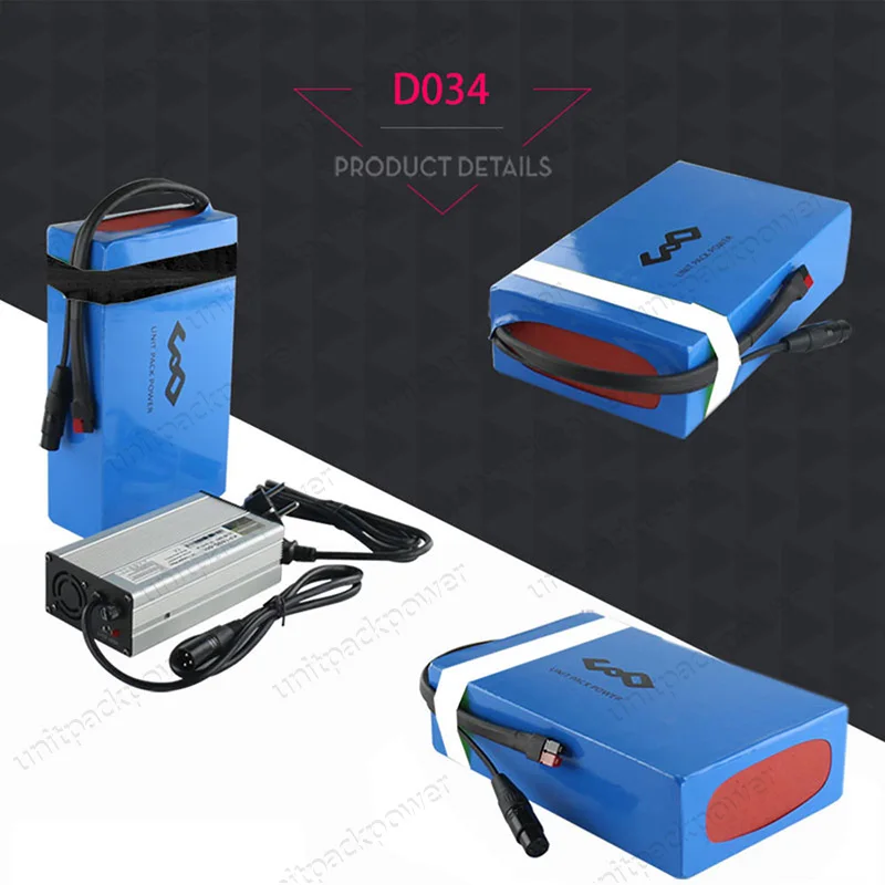 Perfect Super Power 60V 46.4Ah Battery Pack with Samsung Cell+6A Fast Charger 60V Battery for 2800W 2500W Electric Scooter 6