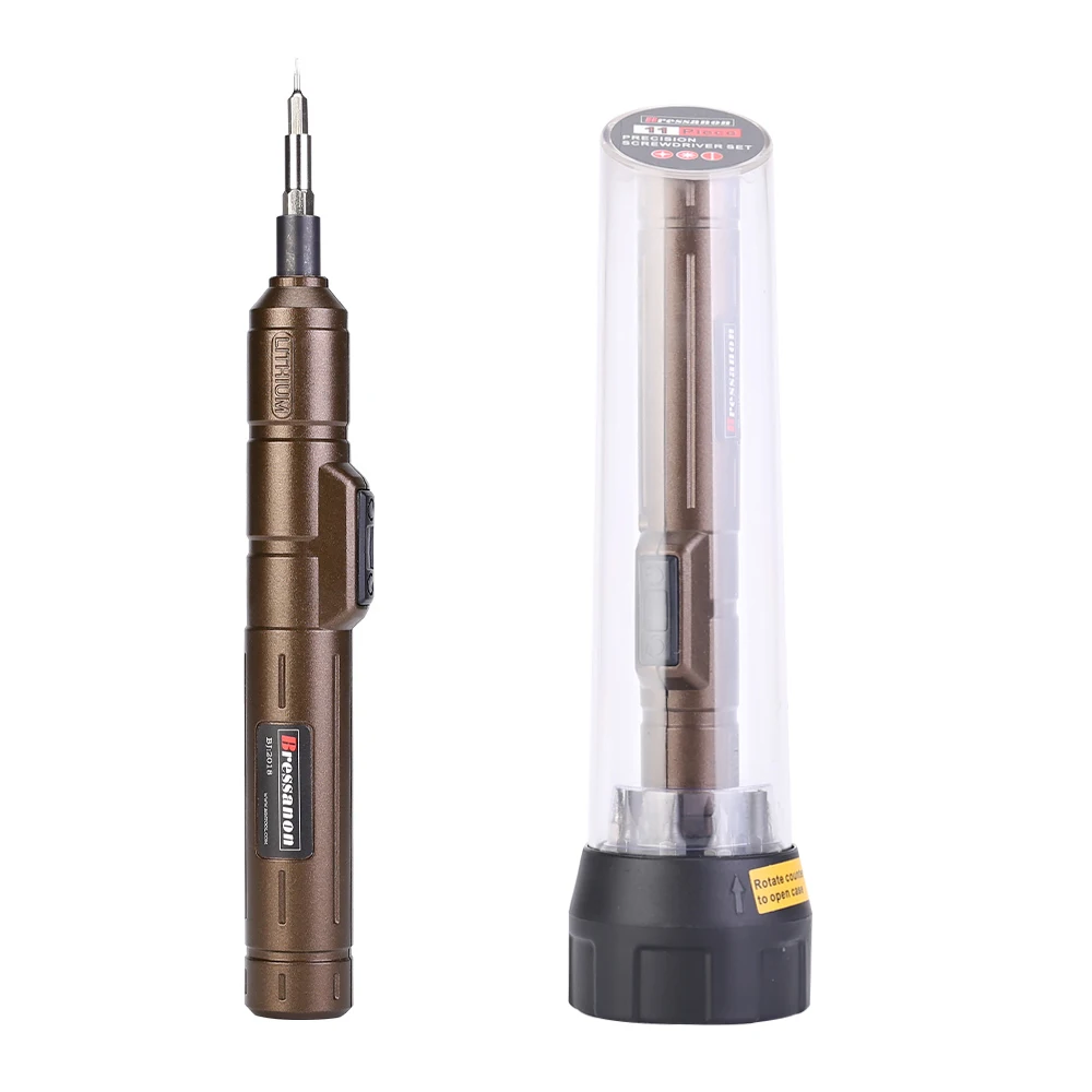 Bressanon 4V Mini Cordless Electric Precision Screwdriver with 11pcs