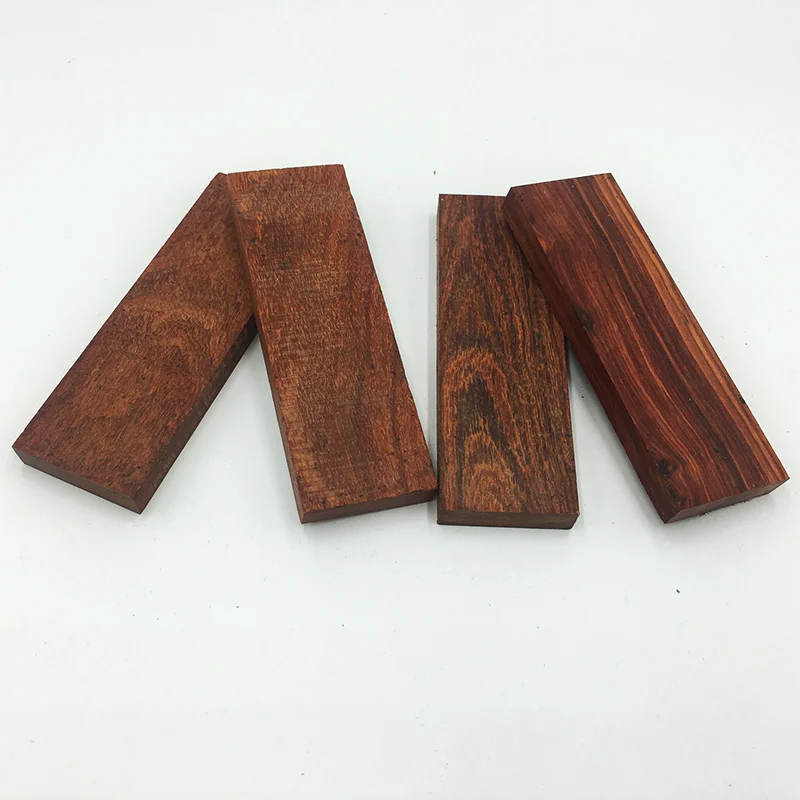 

2pcs DIY Knife Handle Material Red Sandalwood 120x40x10mm Size Raw Wood for Handles Crafts Material