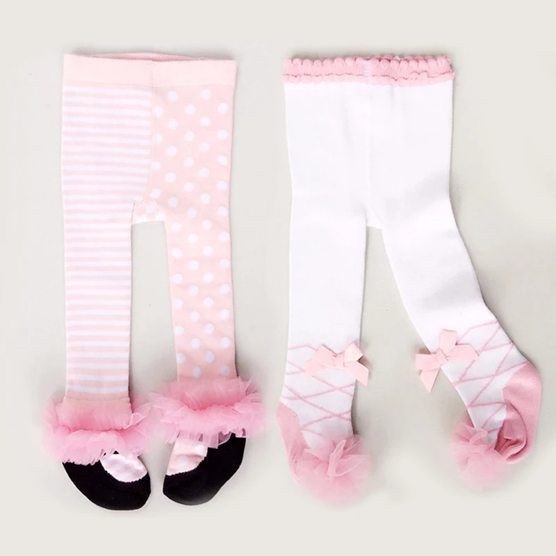 baby girl tights with bows