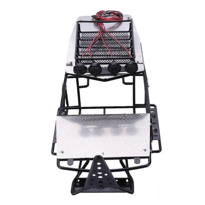 

Metal Frame Body Roll Cage with Roof Rack Metal Sheet for RC Axial Wraith PNLO