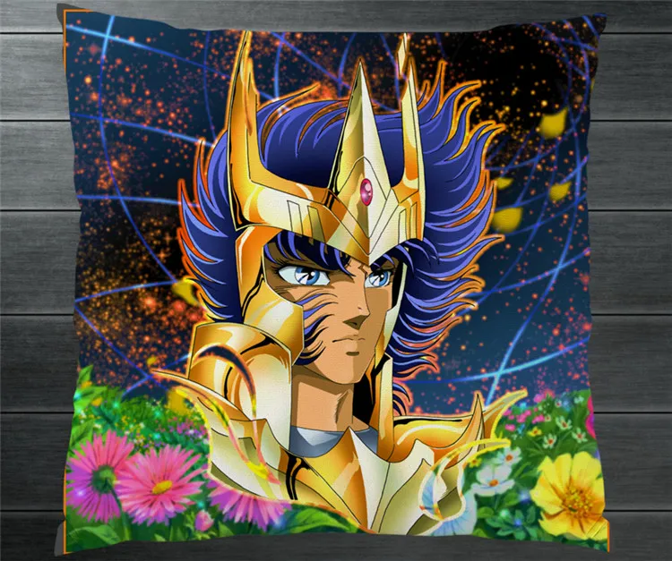 

Saint Seiya Knights Zodiac Phoenix Ikki Fanart 40*40cm Two Side Pillowcase Pillow Case Cover Cosplay Gift BED/SOFA/CAR Decor New