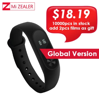 Global Version Xiaomi Mi Band 2 Miband Mi Band2 Wristband Bracelet Smart Heart Rate Monitor Fitness Tracker Touchpad OLED Strap