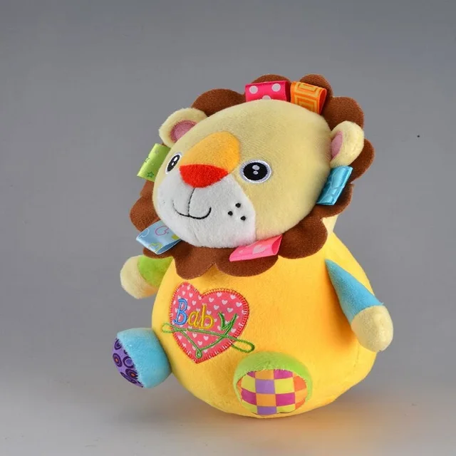 Sozzy Baby Happy Tumbler Toy 7 Style Animal Plush Toys Education Ruffle Toy Infant Appeased Roly-poly Toys High Quality 2