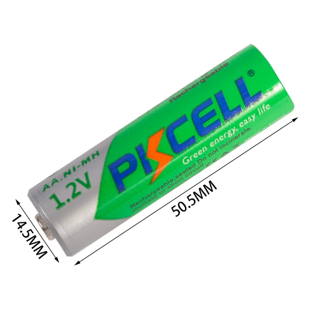 16 шт.* PKCELL AA 1,2 V 2200mAh Ni-MH аккумуляторные батареи 1,2 Вольт 2A низкий саморазряд батареи+ 4 аккумуляторные батареи