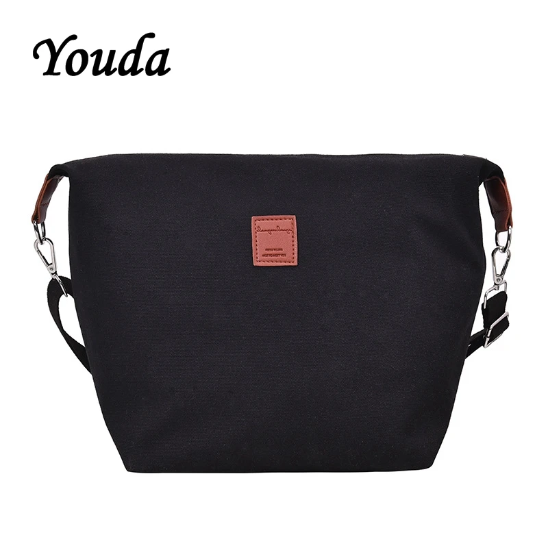 

Youda 2019 New Women's Shoulder Canvas Big Bag Fashion Large Capacity Messenger Bags Solid Color Portable Female Handbag