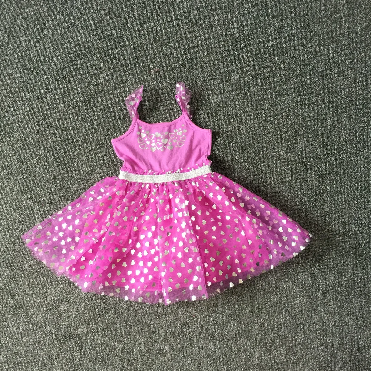 

Clearance! Top Quality Fashion Girls Dresses Baby Kids Purple Cotton Printed Top and Flufy Tutu Dress Cute Children Clothes