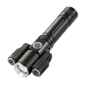 

LED IPX4 Waterproof Flashlight Outdoor Emergency Flashlight 5 Modes Rechargeable Glare Flashlight Electronic 100-200 m