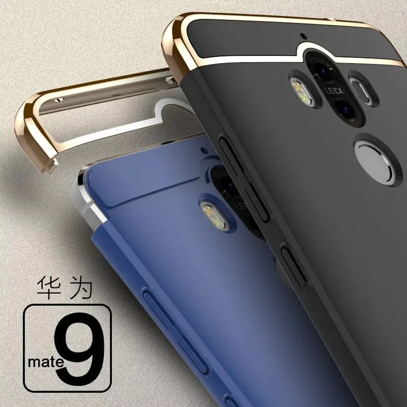 Для Huawei P10 Lite чехол Гальванизированный 3 в 1 Жесткий ПК для Ascend P9 plus mate 9 10 pro