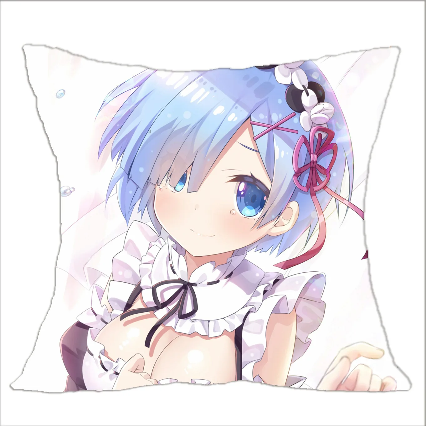 Anime Re Zero Square Pillow Case Covers Fashion Japanese Cartoon Starting Life In Another World Figure Rem Home Pillowcase Gift