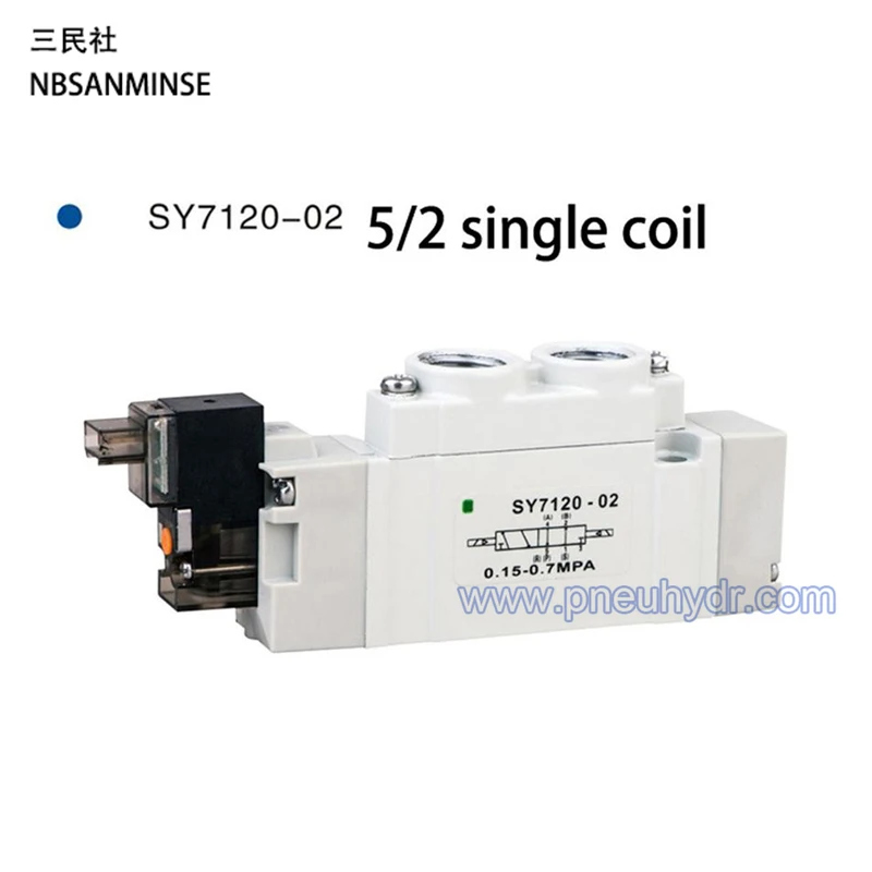 NBSANMINSE SY 7000 г 1/4 высокое качество мини Соленоидный клапан нормальный закрытый внутренний пилот SMC тип автоматический клапан