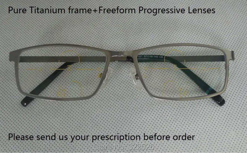 Pure Titanium frame+Multi focal Freeform progressive ...