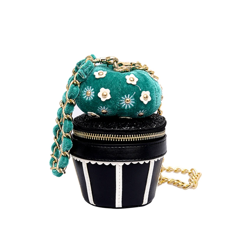 

ACE LOVE Brand Cute Design Flower Pot Shape Women Handbag Small Plant Fresh Color Teen Girl Shoulder Bags Lovely Heart Zipper