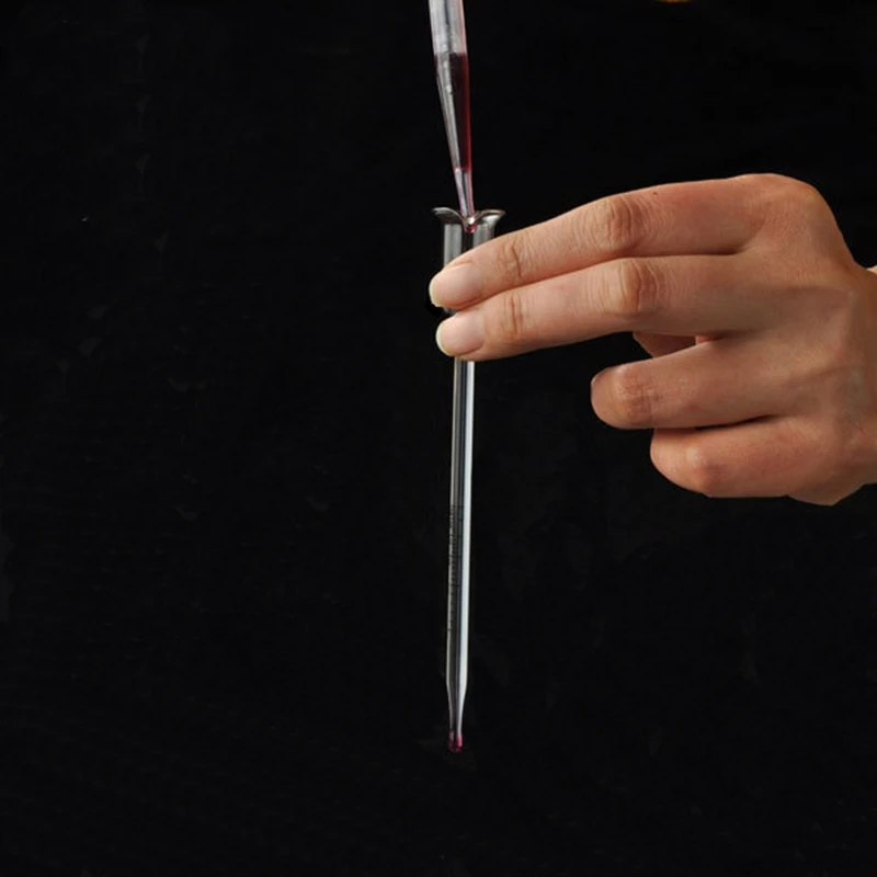 

1Pcs Accurate Measurement 0 to 25 Degree Glass Wine Shaker Alcohol Meter Vinometer Cork For Bottle Concentration Measuring Bar