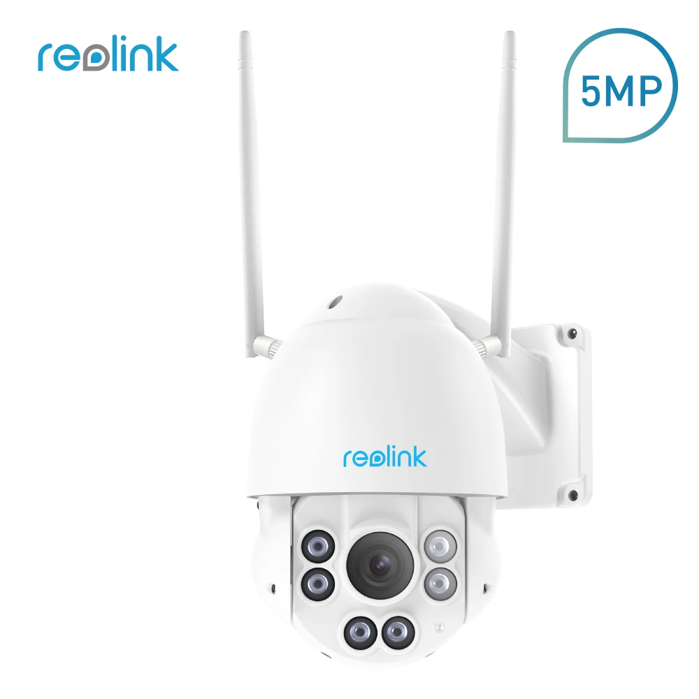Reolink Security Camera 5MP 2 4G 5G WiFi Pan Tilt 4x Optical Zoom Built In 32GB