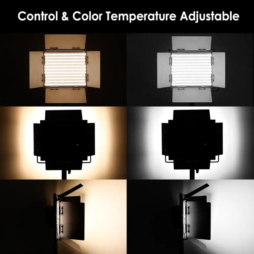 

Neewer Metal Bi-color LED Video Light for Studio, YouTube, Product Photography, Video, Durable Metal Frame, Dimmable 660 Beads