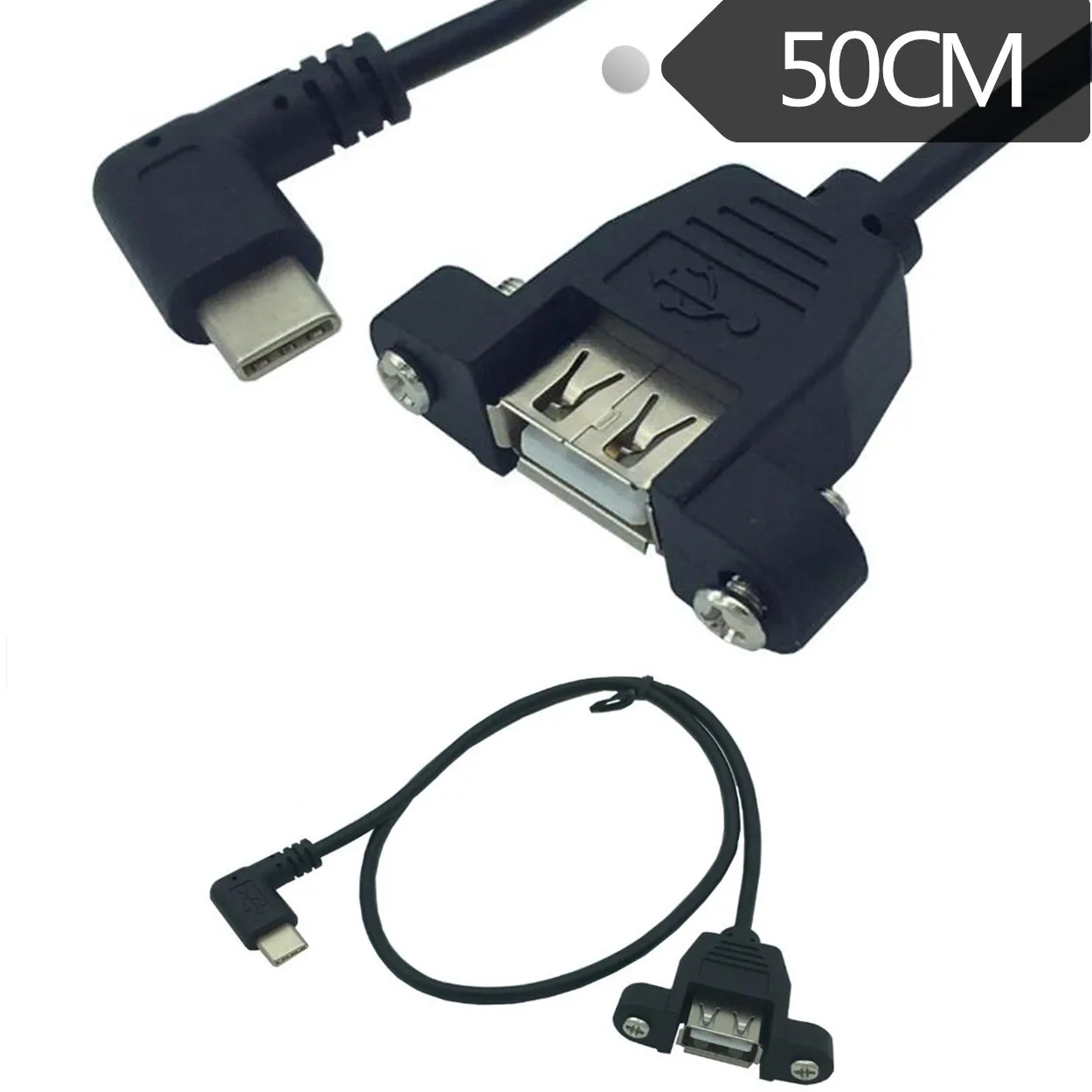 Удлинитель USB кабель с резьбовыми отверстиями TYPE C type c ободок ушками|Соединители|