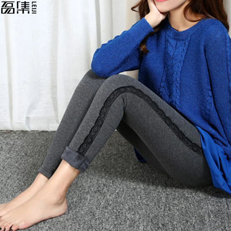 

Legging Women Winter Thick Plus Size Velvet High Waist Thickened Elastic Ankle-length Pencil Pants 5XL 6XL