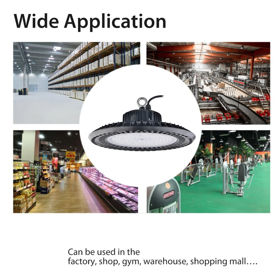 UFO LED High Bay Light 60W//100W//150W//200W Commercial Warehouse Industrial Lamp