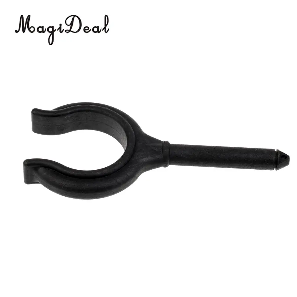 MagiDeal Durable 2Pcs Black Nylon Marine Boat Dinghy Oar Lock Rowlock Horn Side Mount Rowing Boat Kit for Kayak Canoe Yacht Acce