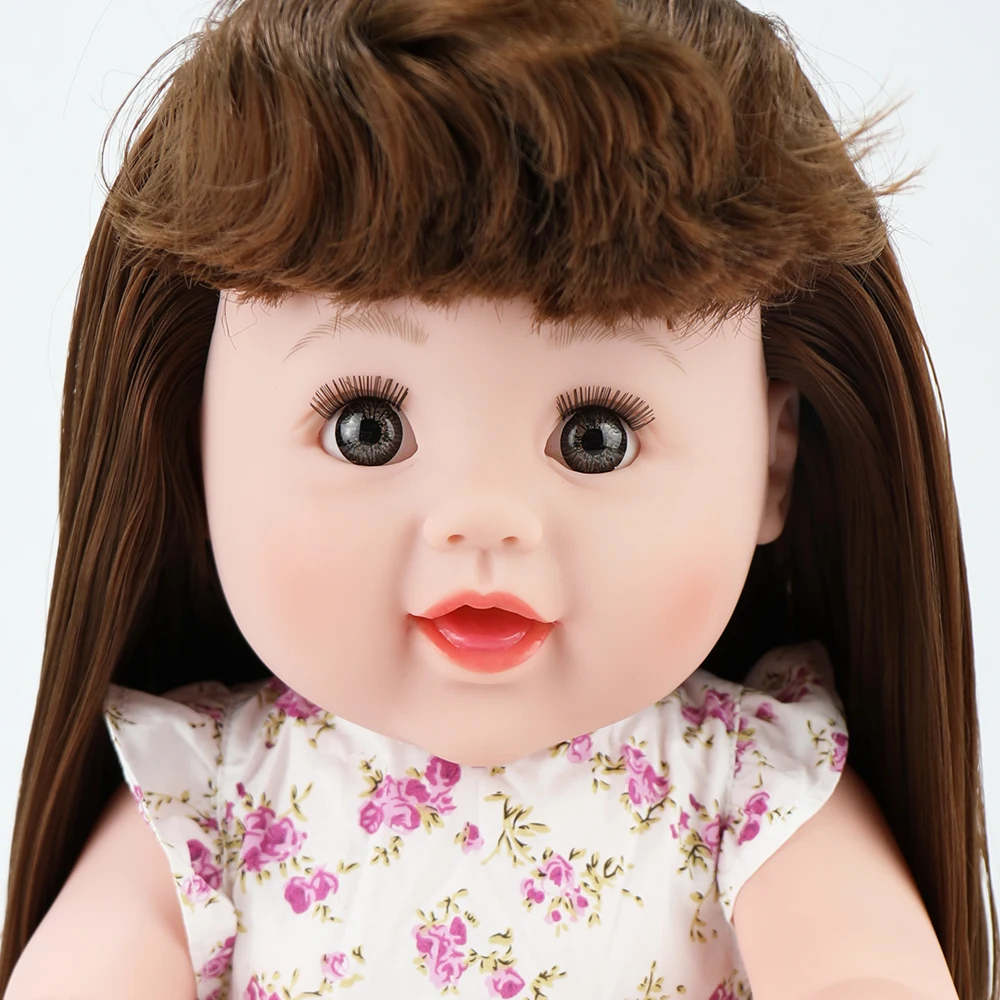 48 см reborn baby doll волосы игрушки для детей живые Детские Куклы Силиконовые