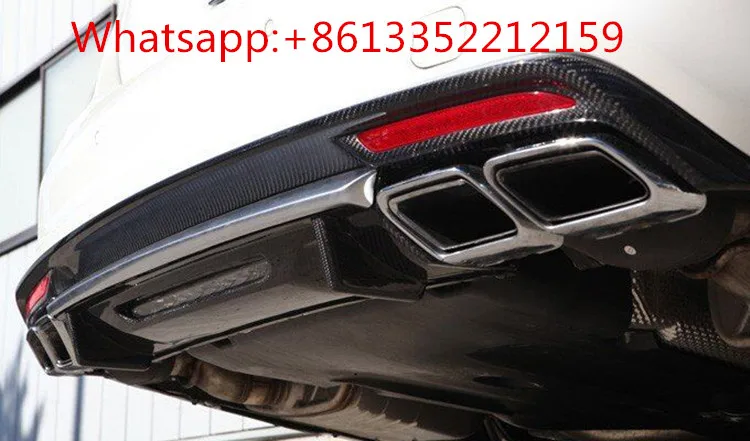 Benz S63 carbon fiber front lip and rear diffuser Kohlenstoff style fit for MB S-class W222 S63 S65 2014year ~  (7)