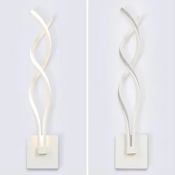 

BECOSTAR modern dancing Led Stair Wall Lamp for Decor Bedroom,12W, white and black available