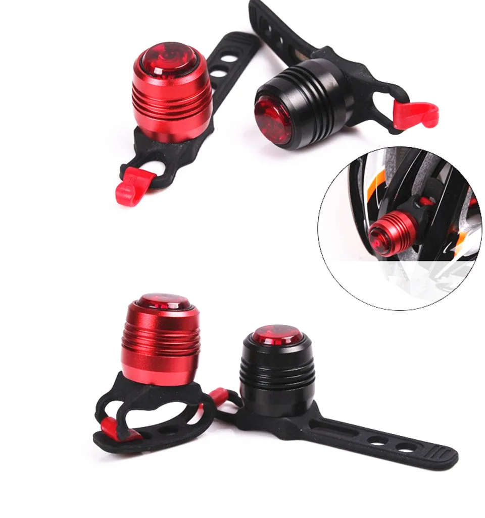Cheap 1 Set USB Rechargeable 3 Mode Bike Bicycle Tail Rear Warning Red Light Lamp New Arrival 2