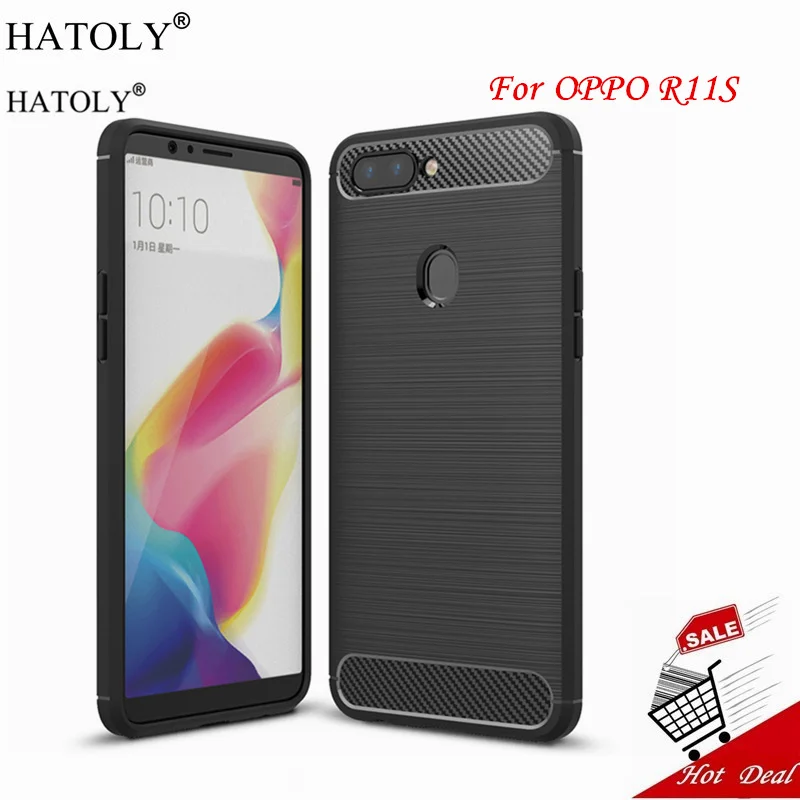 Hatoly для Капа OPPO R11S мягкий прорезиненный чехол и ТПУ Прочный чехол для OPPO R11S чехол для OPPO R 11 S Fundas 6,01"