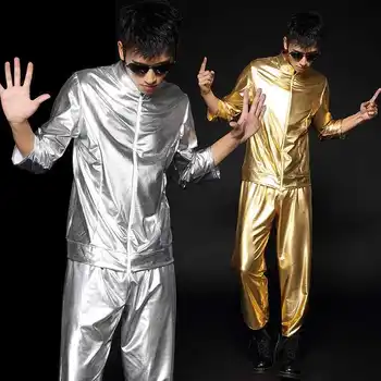 

New nightclub jazz dance set street dance costumes hip hop bar DJ stage performance clothing tide male
