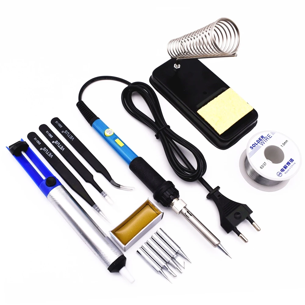Electric Soldering Iron Kit 60W 220V Temperature Adjustable Solder