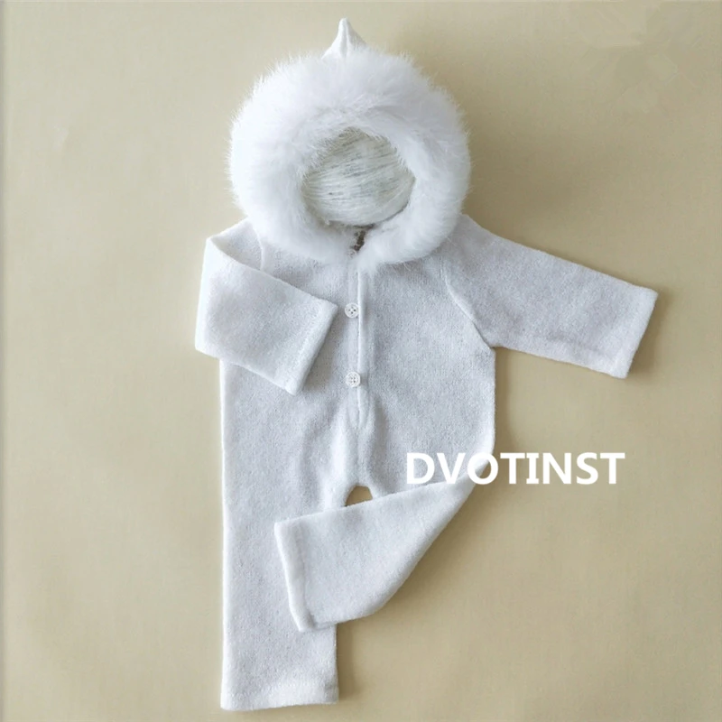 Conjunto de Roupas Dvotinst Newborn Fotografia Adereços Bebê Rendas Crochê Malha Acessórios Estúdio Tiro Foto Prop 2 Cheap Chapéus e bonés