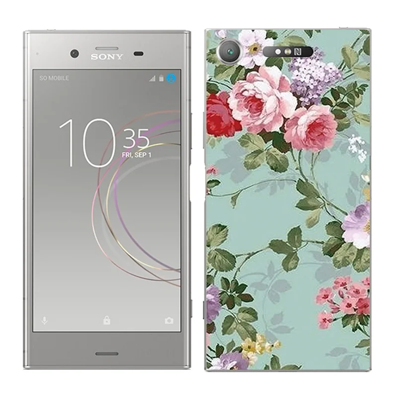 Защита для sony Xperia XZ1 5," Мягкий силиконовый чехол-накладка на заднюю панель телефона для sony Xperia XZ1 чехол s с пейзажами - Цвет: 13