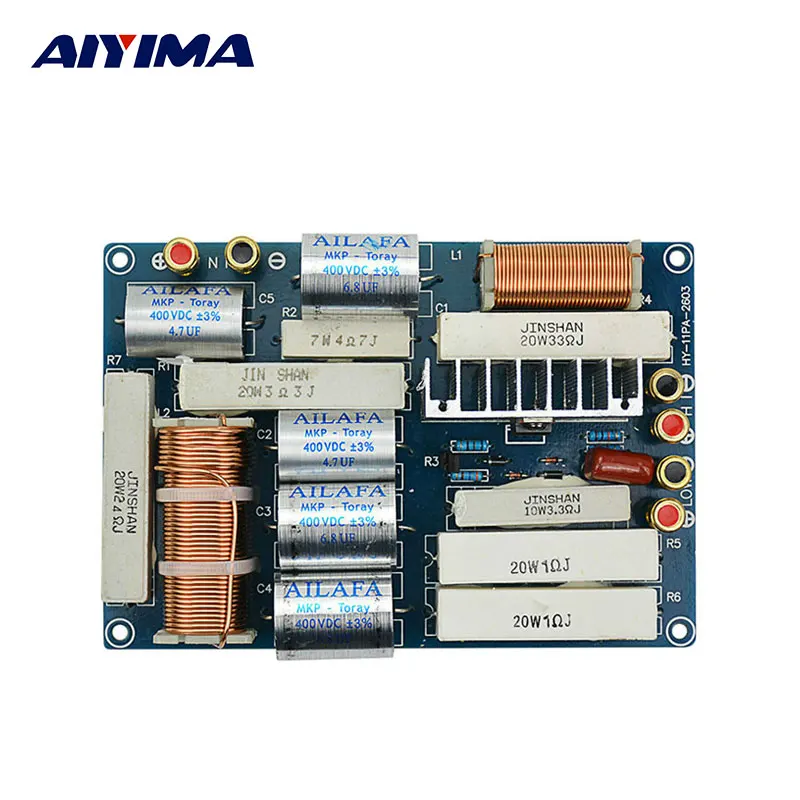 

AIYIMA 600W Professional Frequency Divider With Protection 1/2 divider Crossover Filter HiFi Audio System KTV Speaker Dedicated