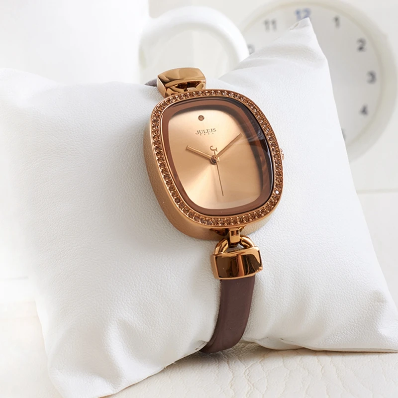 Vintage women wristwatch Womens dress rhinestone watches fashion casual Miyota quartz watch Top Brand Julius Korea design clock Vintage women wristwatch Womens dress rhinestone watches fashion casual Miyota quartz watch Top Brand Julius Korea design clock
