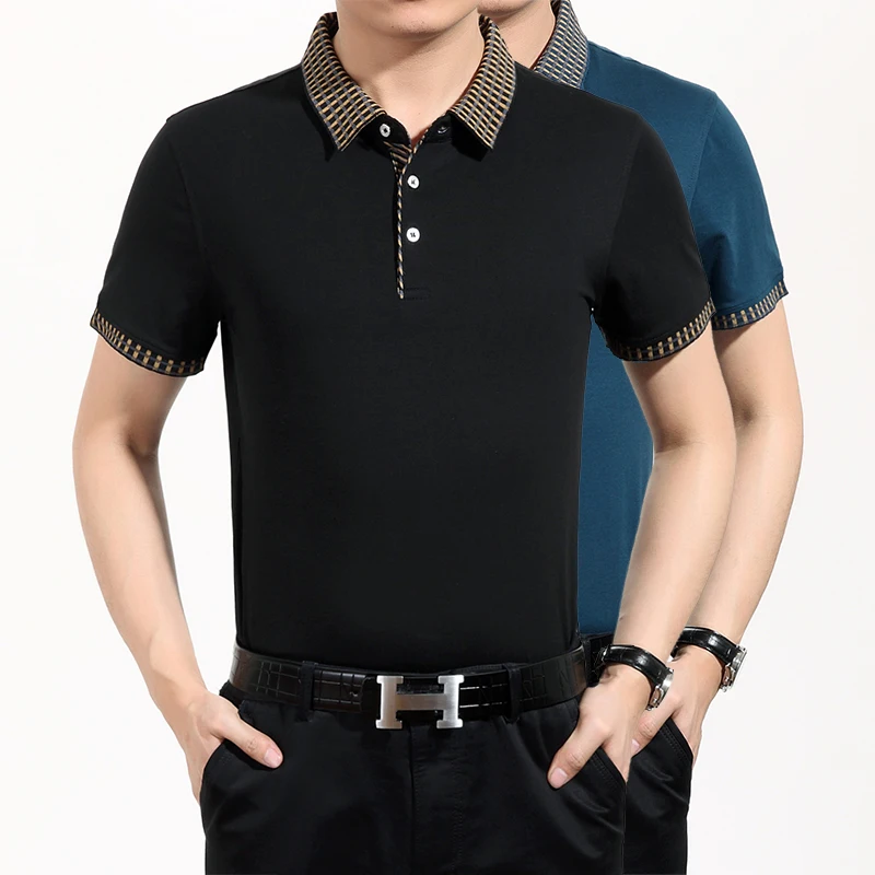 Merek pakaian baru, Pria t shirt, Hitam 