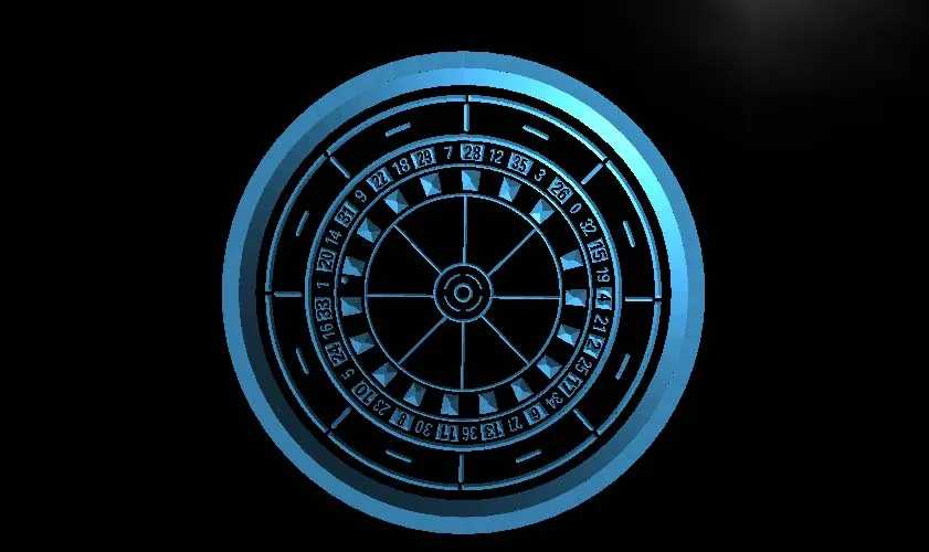 

LN074- Casino Roulette Game LED Neon Light Sign