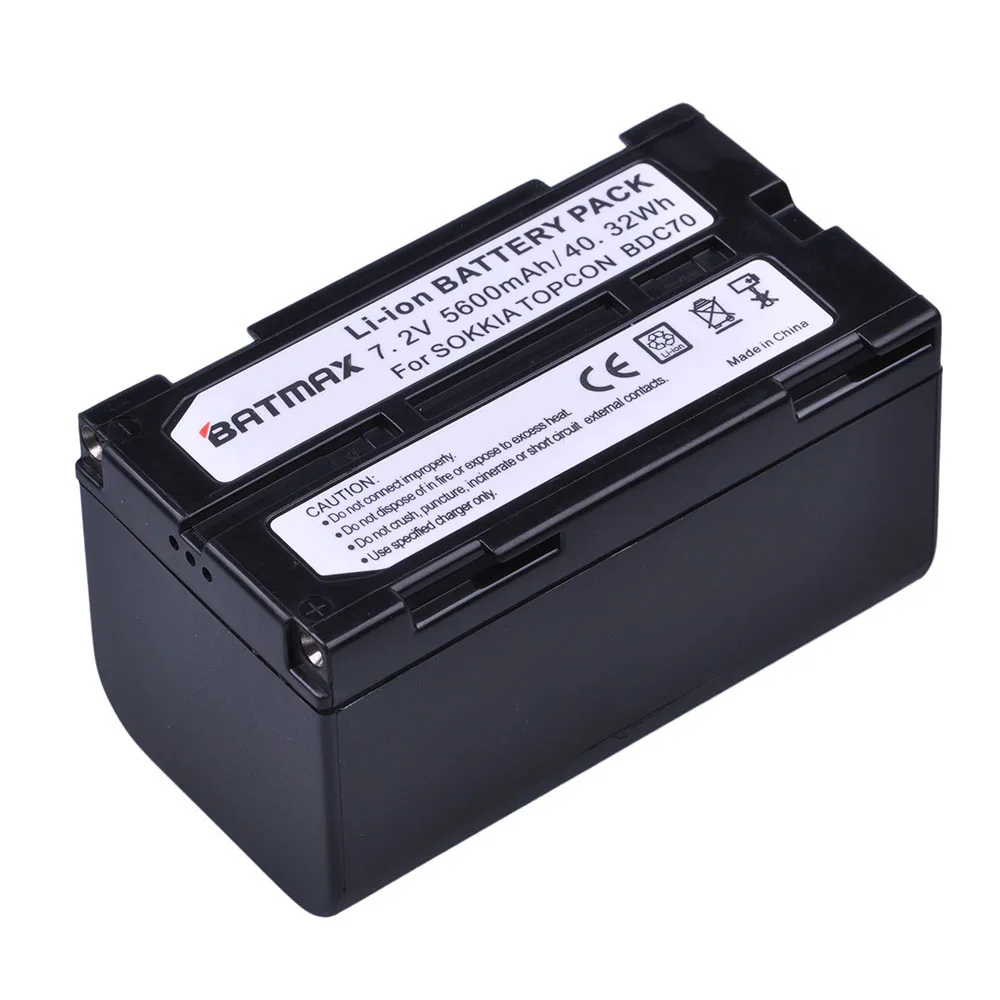 1Pc 5600mAh BDC70 Li Ion Rechargeable Battery for Topcon Sokkia Total