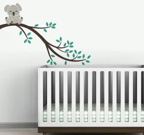 

large 104cm nursery Koala on tree wall sticker For Kids room decor