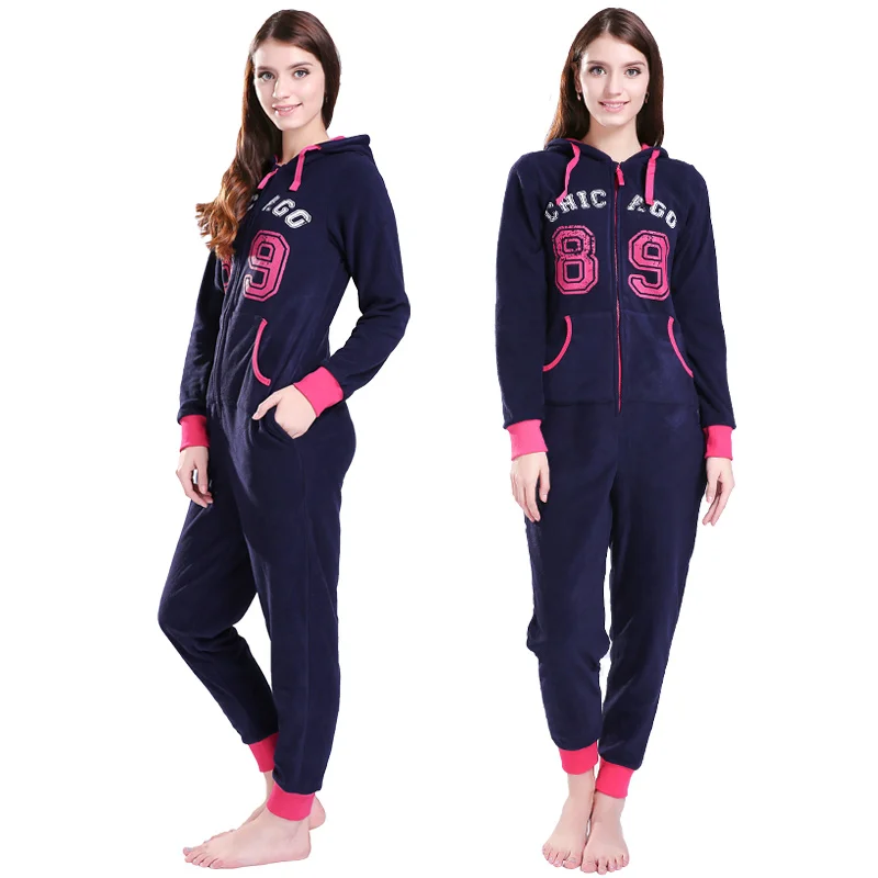 JuiceMate Плюс Размер Все В Один Кусок Костюм Playsuit Руно Письма Комбез Onesie Ползунки Комбинезон Для Женщин