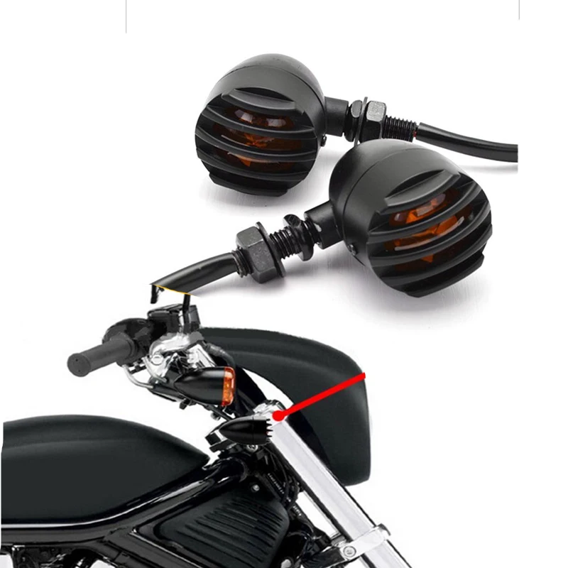 2x12 В мотоциклетные указатели поворота Передние Задние мигалки лампы для Harley Dyna Glide Fat Bob Street Bob