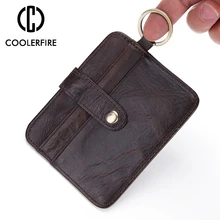 Hot Sale Genuine Leather Card Case Business Card Holder Men Women Credit Passport Card Bag ID Passport Card Wallet Pocket PJ028 brand genuine leather passport holder men wallet with passport pocket coin pocket multiple id card holder men wallets purses