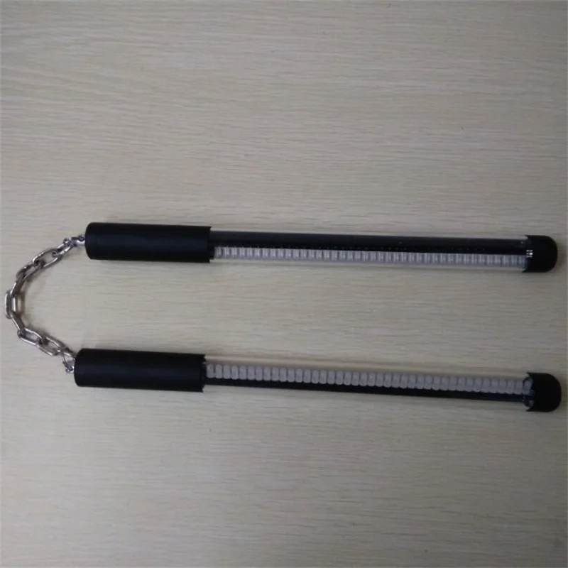 Цена 2*31 см Высокое качество led nunchakus красочные светодиодные пиксели poi для выступлений на сцене танцевальное шоу