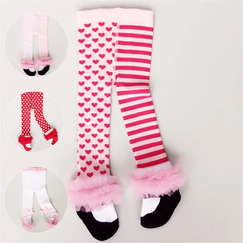 Lace Ballet Dance Tights For Girls Princess Pantyhose Kids Baby Girls