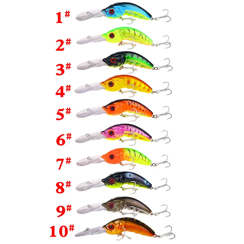 

13.4g/10cm Fishing Lures Hard Bait Minnow Fish Lure Crankbait Wobbler Depth Bass Fishing Lures Artificial Hard Baits Tackle Lure
