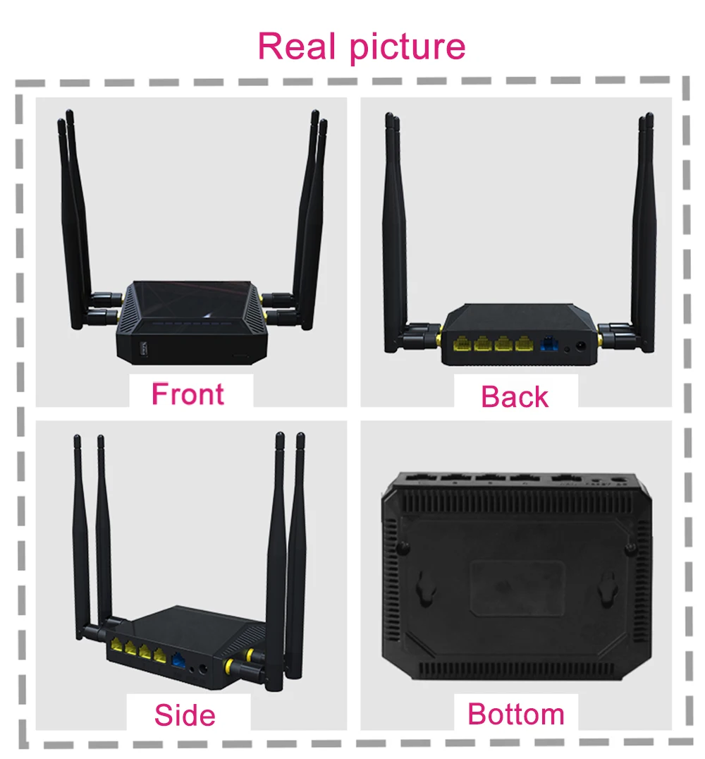 Wi-fi com Slot para Cartão Sim e Usb Cioswi Alta Potência Openwrt Roteador 3g 4g Modem 300mbps Wifi Repetidor 2.4ghz 13 Computador e Escritório