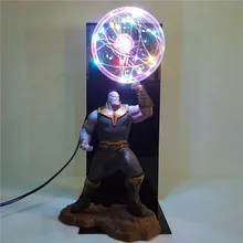Lampara Avengers Endgame Thanos Infinity Gauntlet Led Night Light Flash Display Set Movie Avengers Thanos Figure