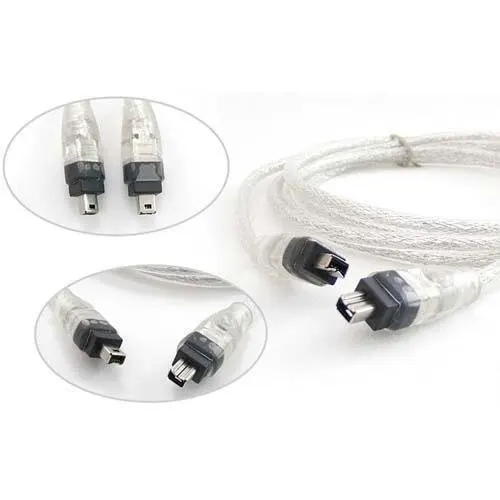 Оптовые поставки 10 шт./лот 4-4-контактный IEEE 1394 iLink FireWire DV кабель 4 фута | Компьютеры