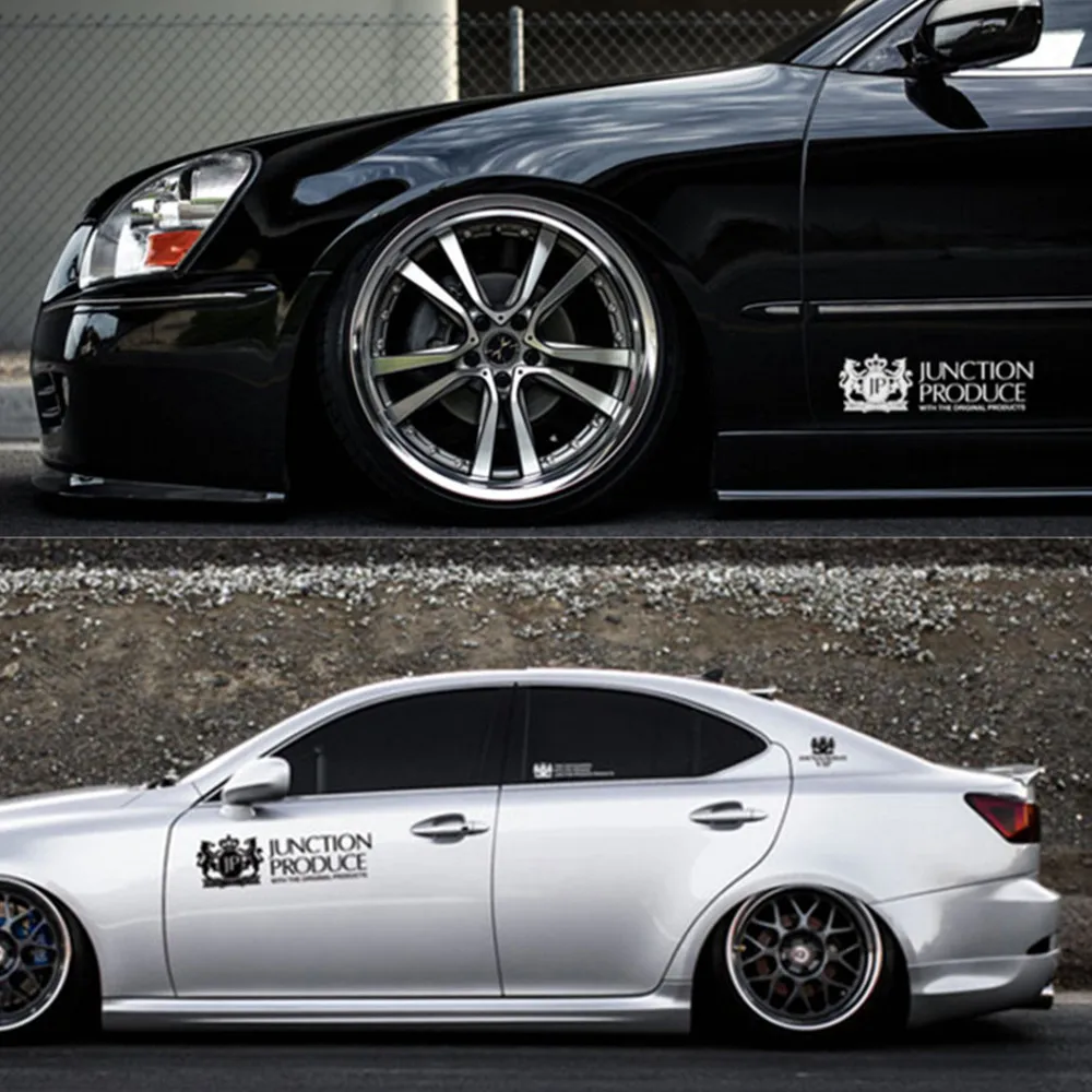 

A Pair JUNCTION JP PRODUCE Vip Luxury Car Body Sides Sticker Sports Racing Decals Fit For All Auto Models